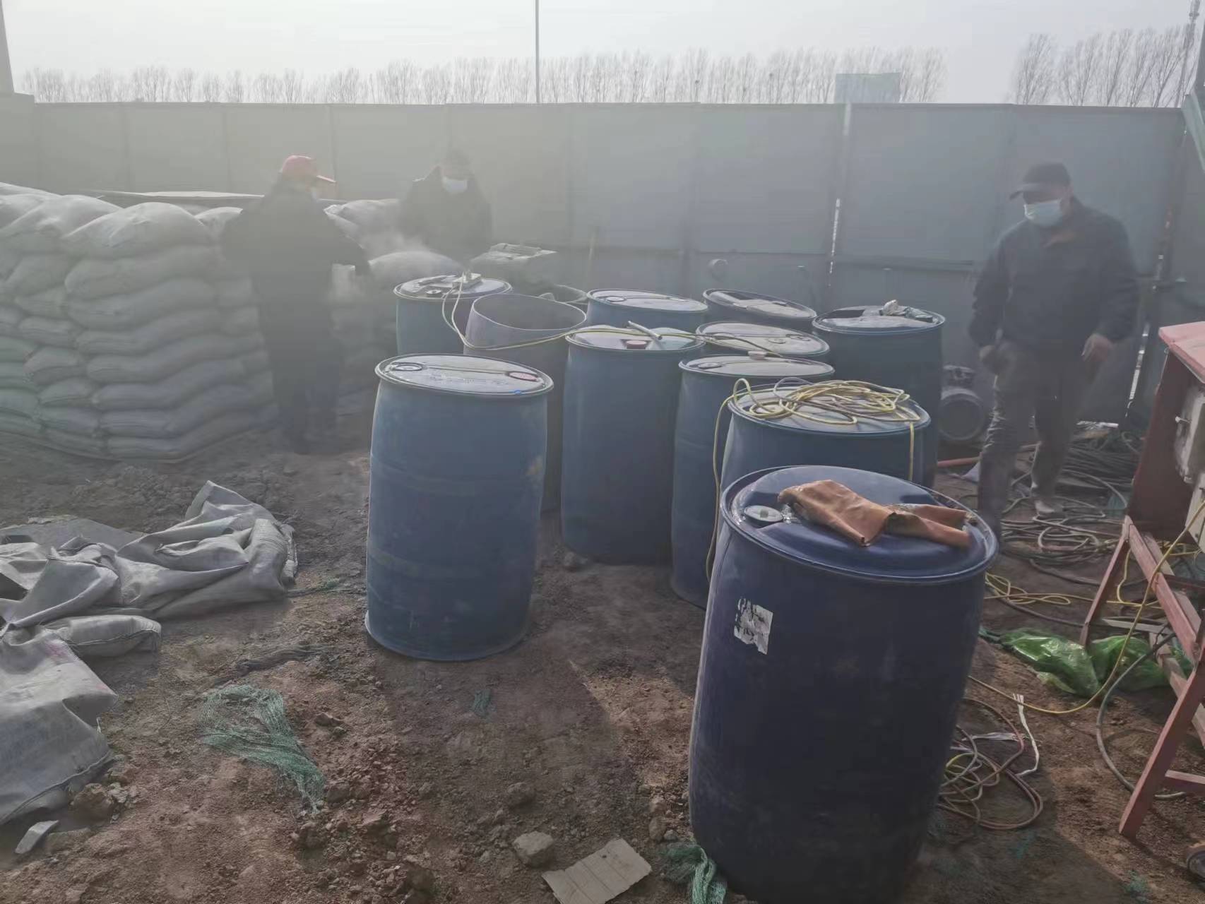 工业园区水泥注浆